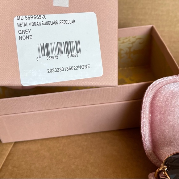 NWT Miu Miu Butterfly Metal Frame Sunglasses 55mm - Picture 15 of 16